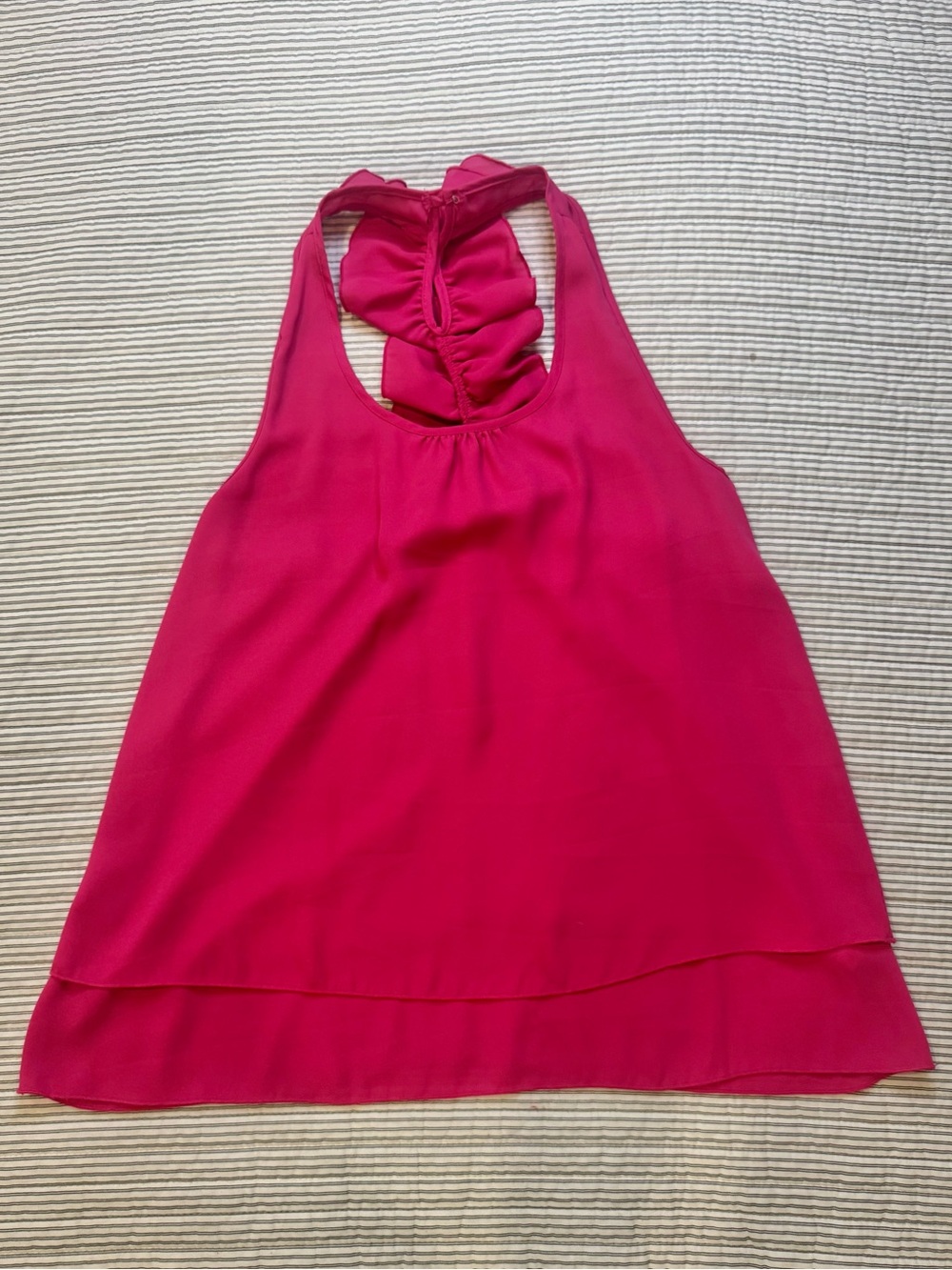 Women’s Fuchsia Racerback Layered Tank Top